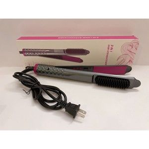 3-in-1 Hair Straightener and Curling Iron - Flat Iron for Women